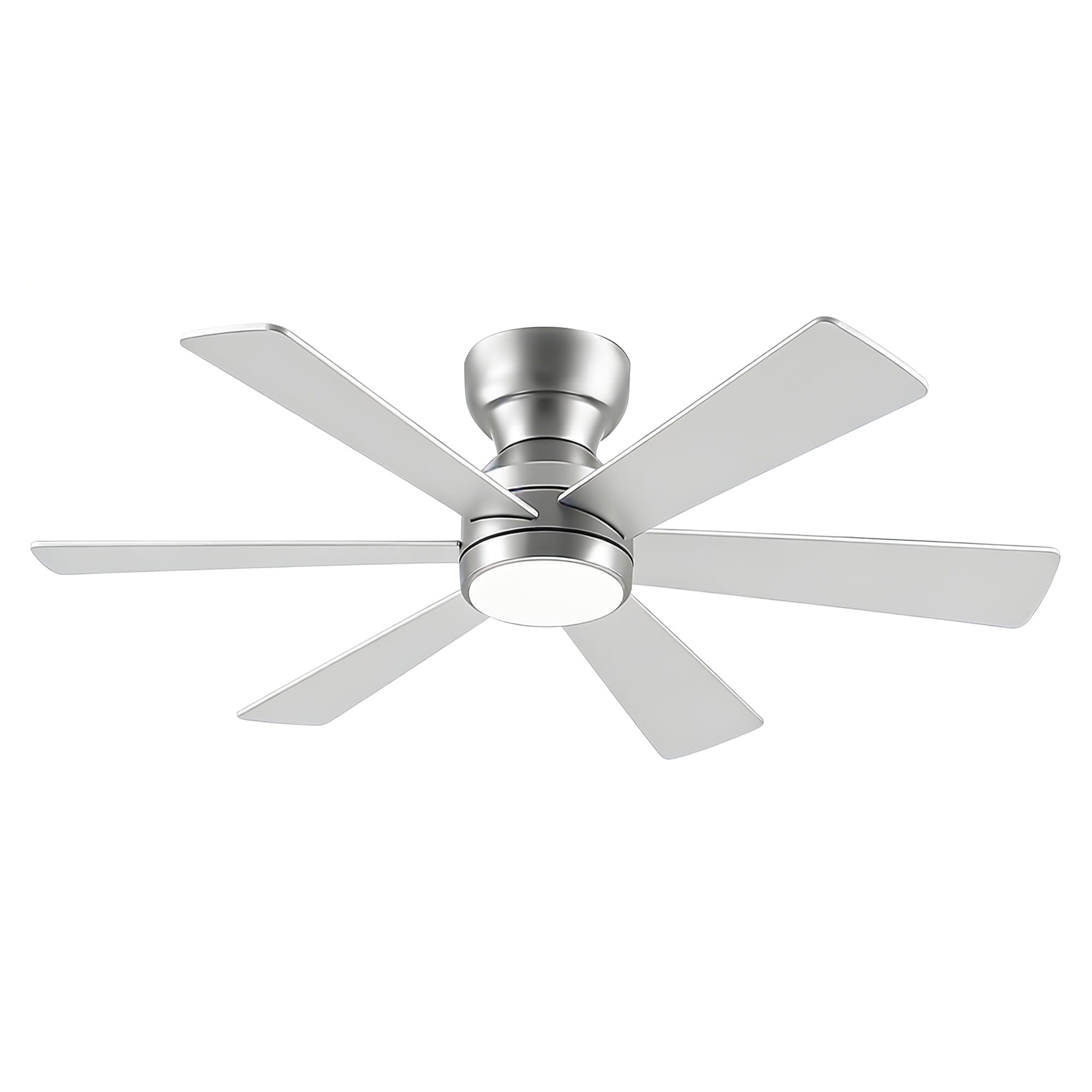 46 Flush Mount Ceiling Fan With Lights Remote Control Quiet Dc Motor 6 Plywood Blade 6 Speed Levels Reversible Ceiling Fan