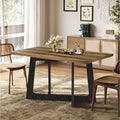 47 Inch Rectangle Kitchen Dining Table For 2 4 Sturdy Pedestal Base
