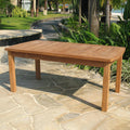 47 In. X 24 In. Teak Wood Outdoor Coffee Table