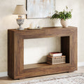 47.2 Farmhouse Console Table Narrow 2 Tier Entryway Table