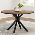 47.2 Solid Wood Round Dining Kitchen Table For 4 6 People