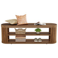 47.2 Wooden Entryway Bench Farmhouse Dining Bench With Foot Pads