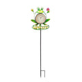 47.5 H Solar Thermometer Garden Stake Frog