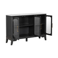 47.9 Storage Cabinet With 3 Doors And Adjustable Shelves Buffet Cabinet Sideboard For Kitchen Hallway