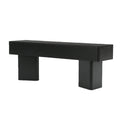 47 Black Entryway Bench With Stable Bases