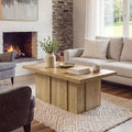 47 Farmhouse Coffee Table Rectangular Wooden Coffee Table