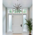 47 Large Dimmable Sphere Chandelier 9 Light Sputnik Statement Piece Smoke Black