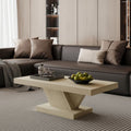 47 Modern Cross Leg Coffee Table Solid Wood Veneer Center Table With Sturdy X Shape Design And Ample Storage