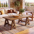 47 Solid Wood Coffee Table Rustic Farmhouse Center Table