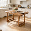 47 Solid Wood Dining Table For 4 Farmhouse Kitchen Table For Small Spaces N A