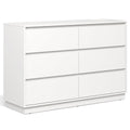 47 Wide 6 Drawer Dresser For Bedroom With Charging Station