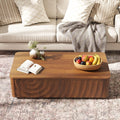 47 Rectangle Coffee Table With Storage Square Spiral Grain Coffee Tables Walnut For Living Room Coffee Table With 2 Drawers