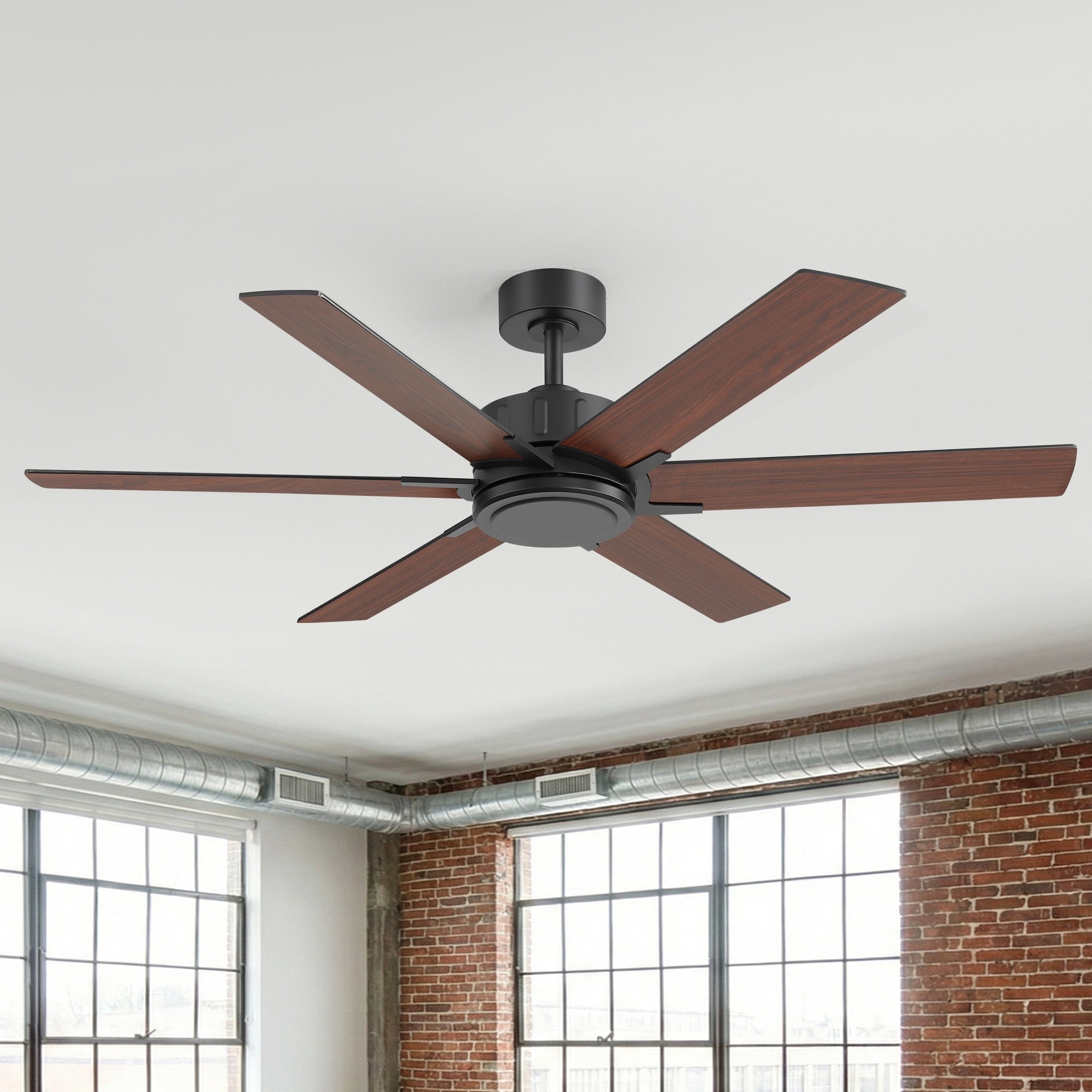 48 56 60 Inch Reversible Blade Ceiling Fan No Light With Remote Control