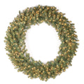 48 Inch Downswept Douglas Wreath With Warm White Led Lights