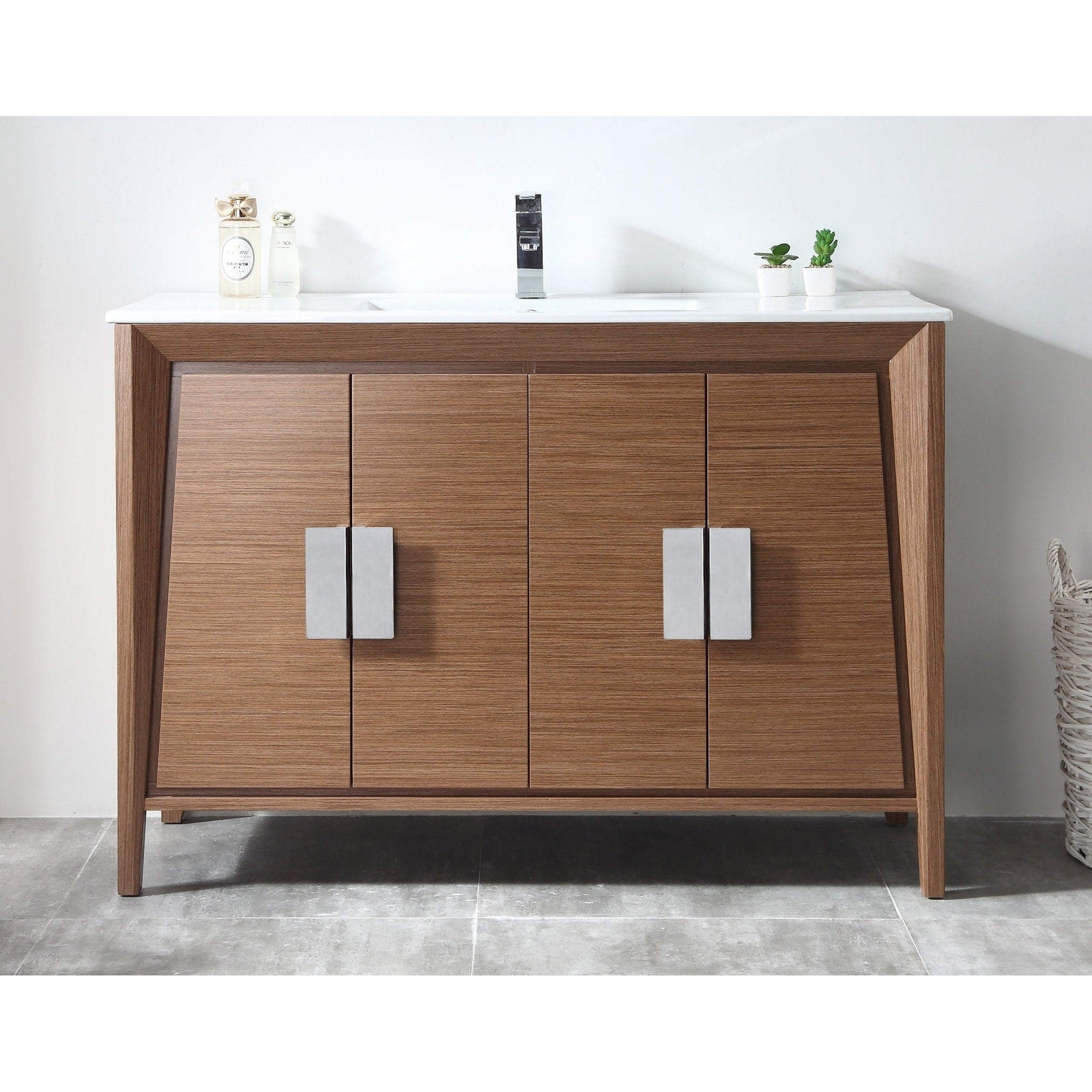 48 Tennant Brand Larvotto Light Wheat Modern Bathroom Sink Vanity
