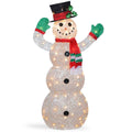 48 Inch Snowman Decoration With Clear Lights