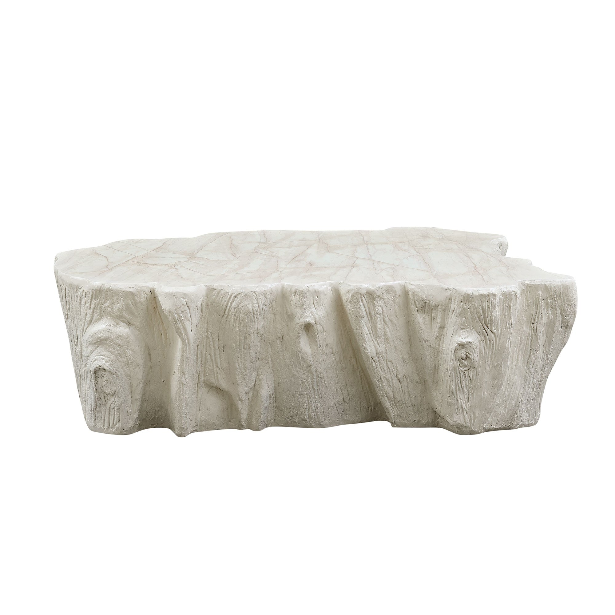 48.62 Unique Shape Sturdy Fiberglass Coffee Table For Living Room No Need Assembly