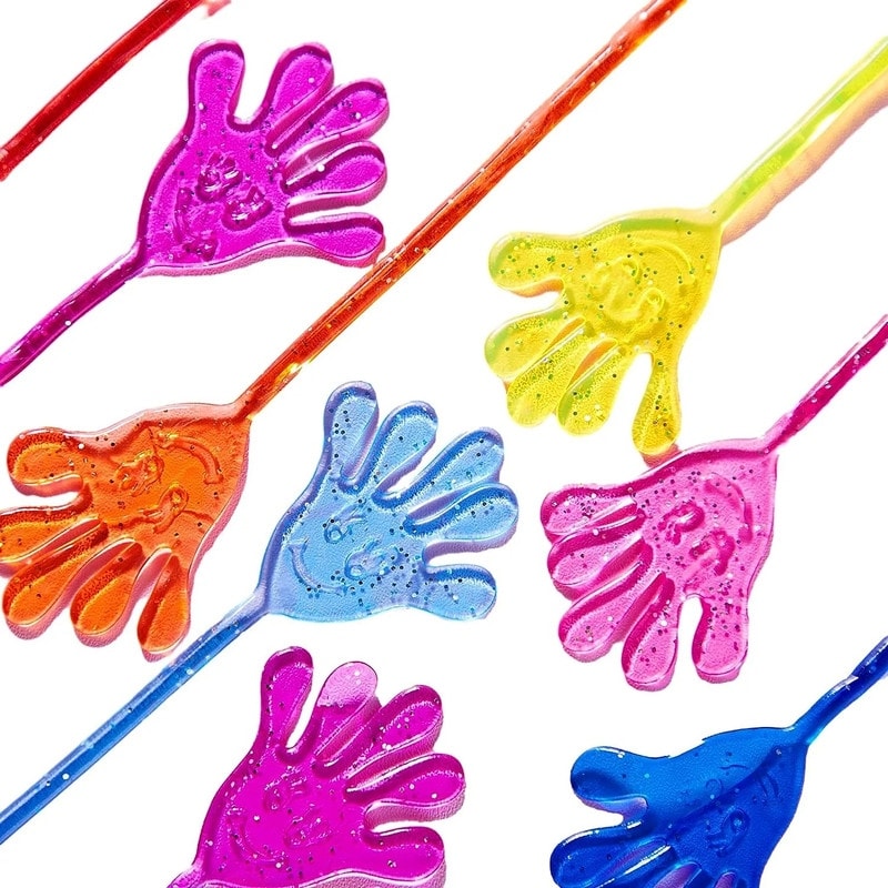 48Pcs Glitter Sticky Hands Party Favors Set For Kids Multicolor