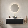 48 Bathroom Vanity With Sink Wall Mounted Floating Curved Edges Striped Bathroom Storage Cabinet With 2 Drawers Bowl Basin