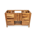 48 Ecodecors Curvature Solid Teak Bathroom Vanity In Earthyteak Natural Finish