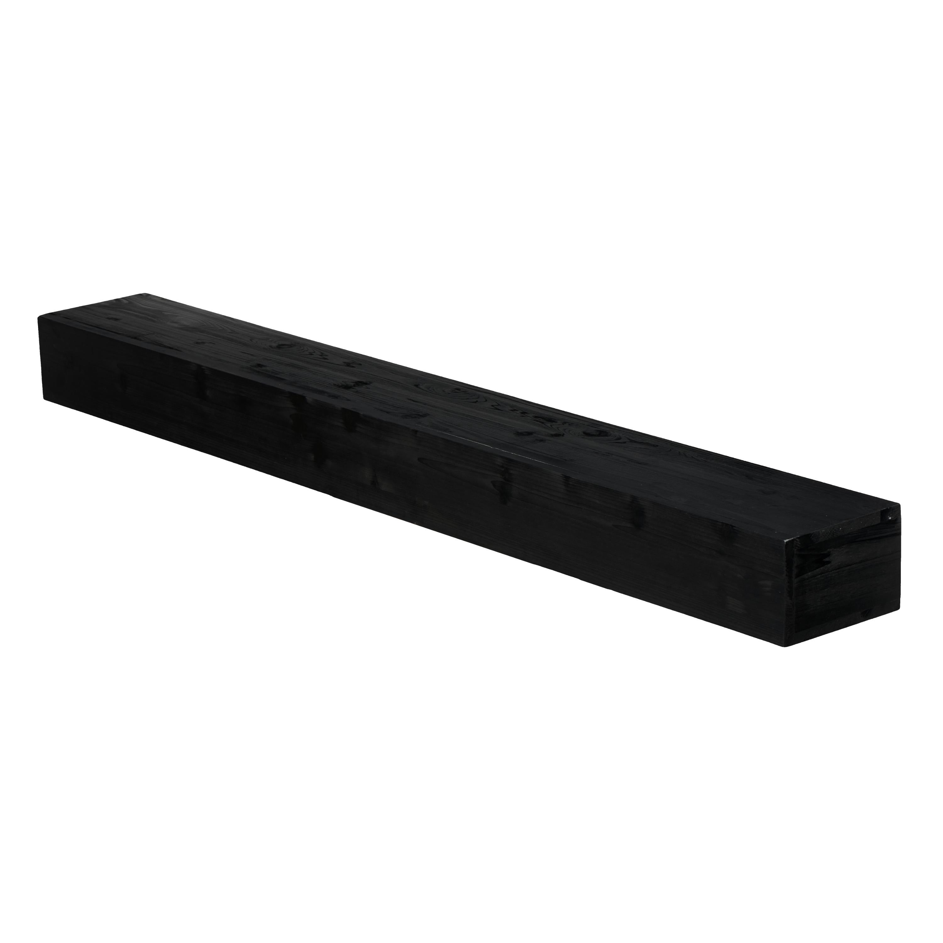 48 Embossed Fireplace Mantel Western Red Cedar Wall Mounted Floating Shelf For Home Decor