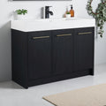 48 Freestanding Bathroom Vanity With Resin Sink Soft Closing Door Eco Friendly Plywood Base Kd Package