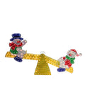 48 Holographic Snowmen On See Saw Lighted Outdoor Christmas Decoration