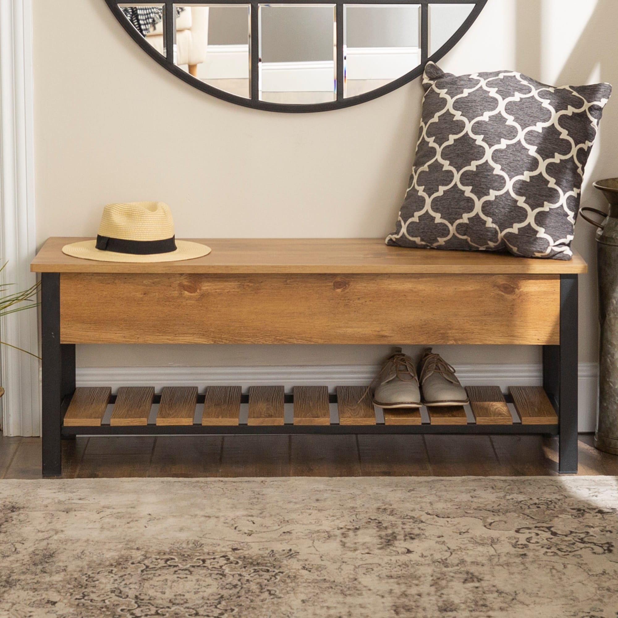 48 Lift Top Storage Bench 48 X 16 X 18H