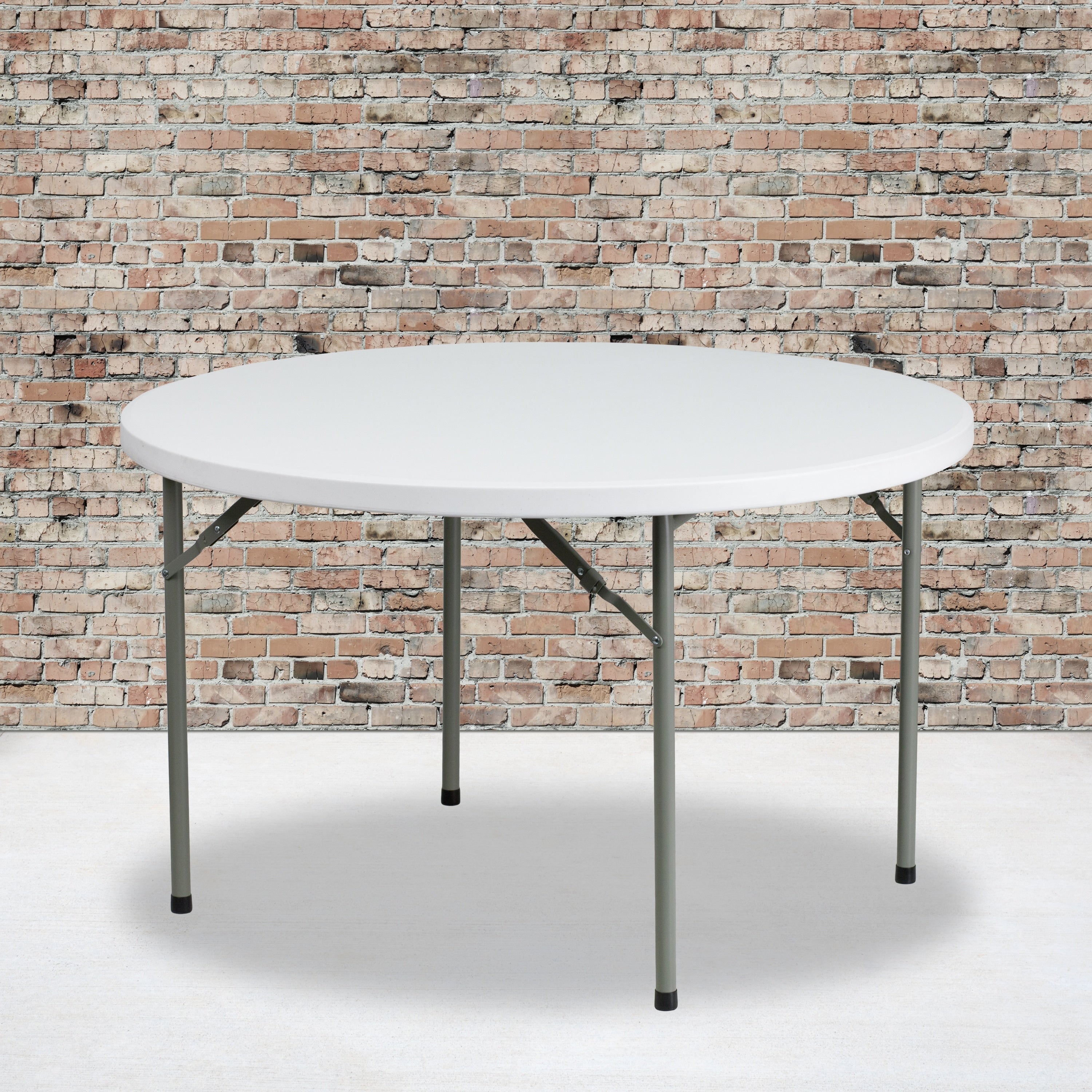 48 Inch White Plastic Folding Table