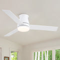 48 White Blades Lowe Profile Ceiling Fans With Light