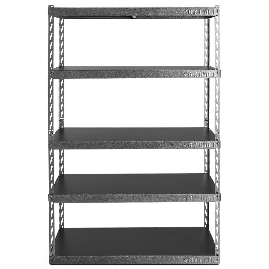Gladiator Garageworks 48 Wide Ez Connect Rack With Five 18 Deep Shelves
