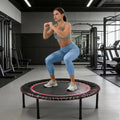 48 Springless Mini Fitness Trampoline Exercise Rebounder For Quieter And Safer Workouts Loading 450Lbs Gym Jumping Trainer