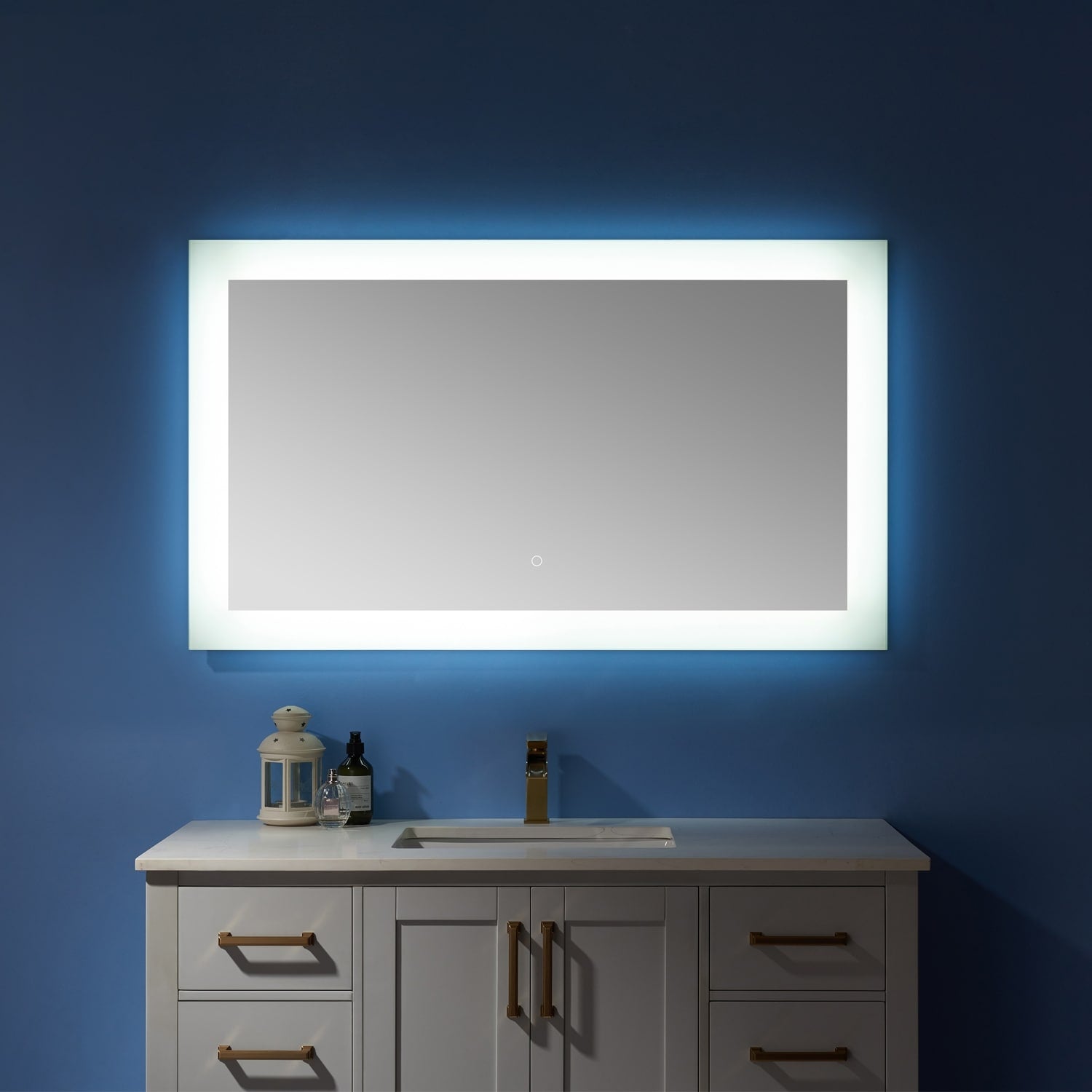 48 Rectangle Led Lighted Accent Bathroom Vanity Wall Mirror