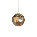 4 Dimpled Laurel Multi Colored Glass Ball Ornaments Set Of 6
