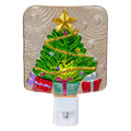 4 Green And Gold Christmas Tree Night Light