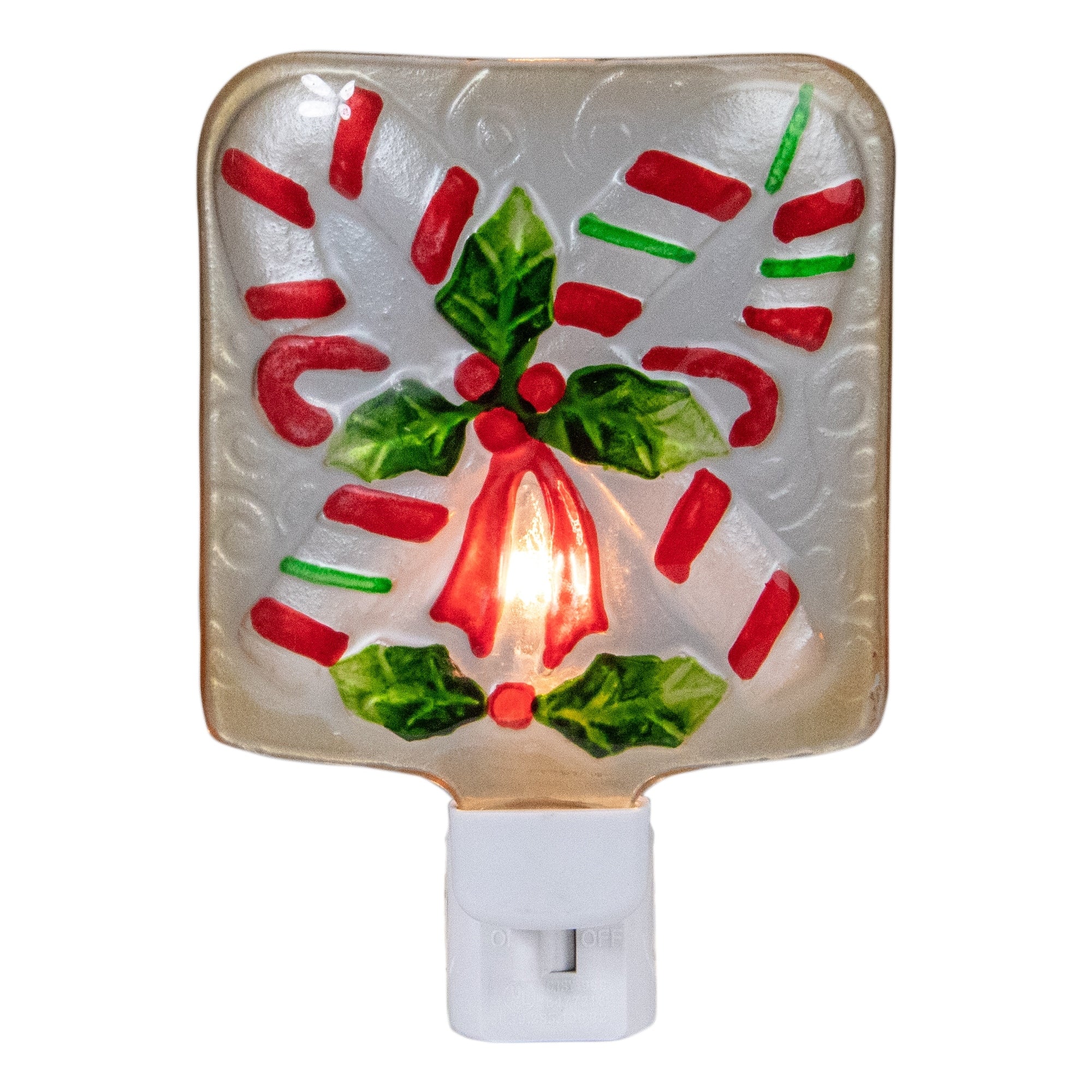 4 Green And Red Candy Canes Christmas Night Light
