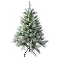 4 Flocked Angel Pine Artificial Christmas Tree Unlit