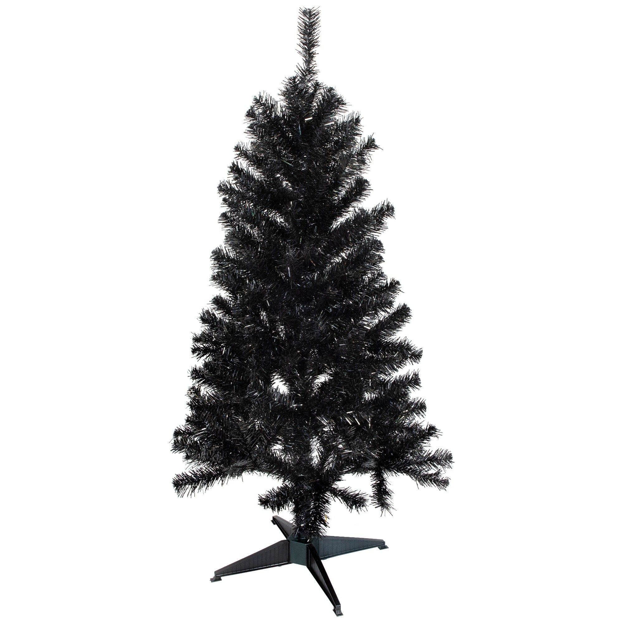 4 X 22 Slim Iridescent Brown Artificial Tinsel Christmas Tree Unlit
