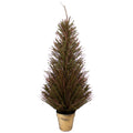 4 Warsaw Twig Artificial Christmas Tree In Burlap Base Unlit