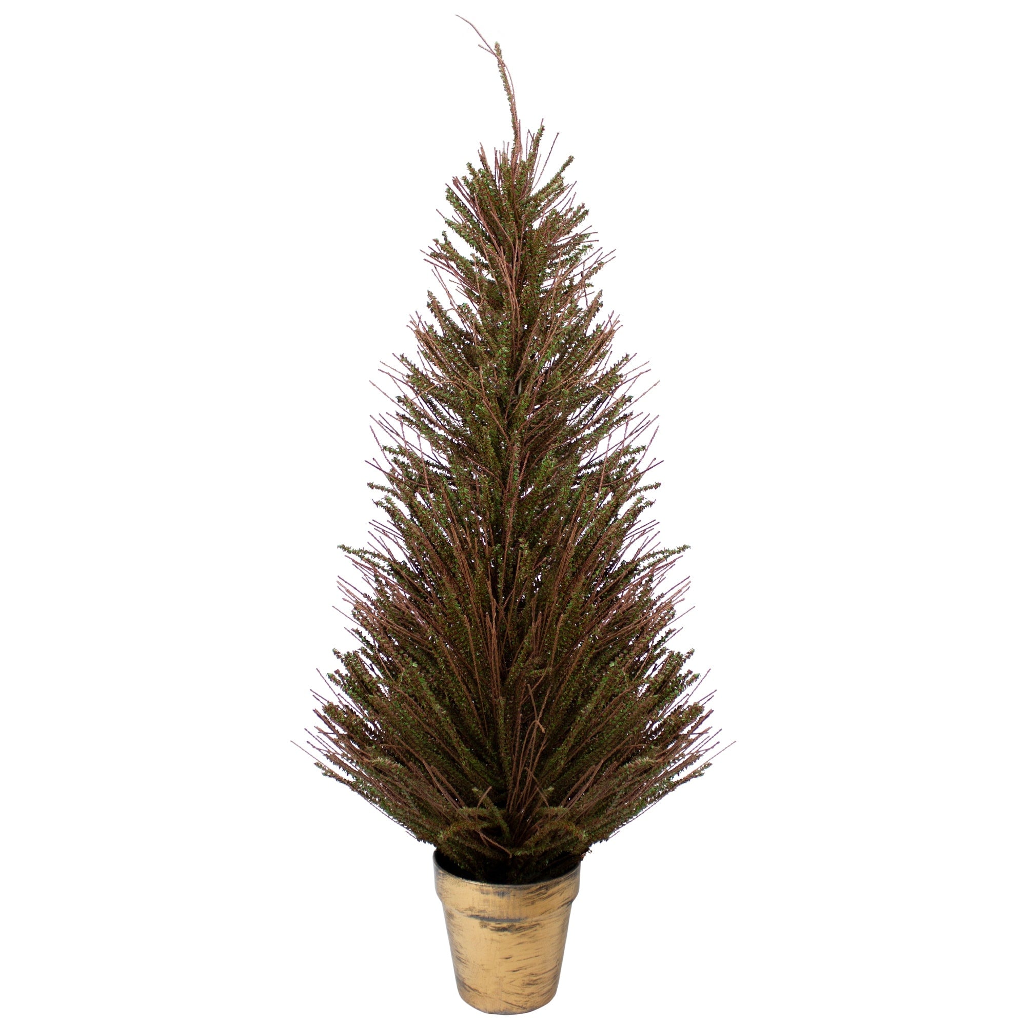 4 Warsaw Twig Artificial Christmas Tree In Burlap Base Unlit
