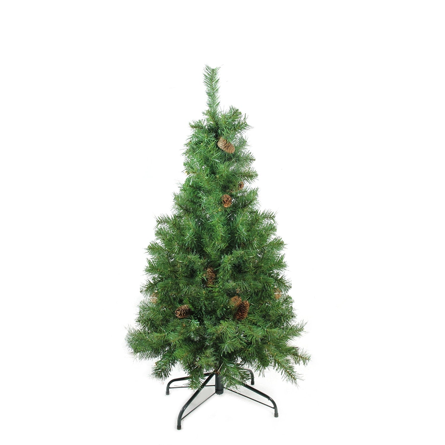 4 X 30 Dakota Red Pine Full Artificial Christmas Tree With Pine Cones Unlit