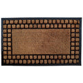 Checker Border Coir Rubber Door Mat Door Mat