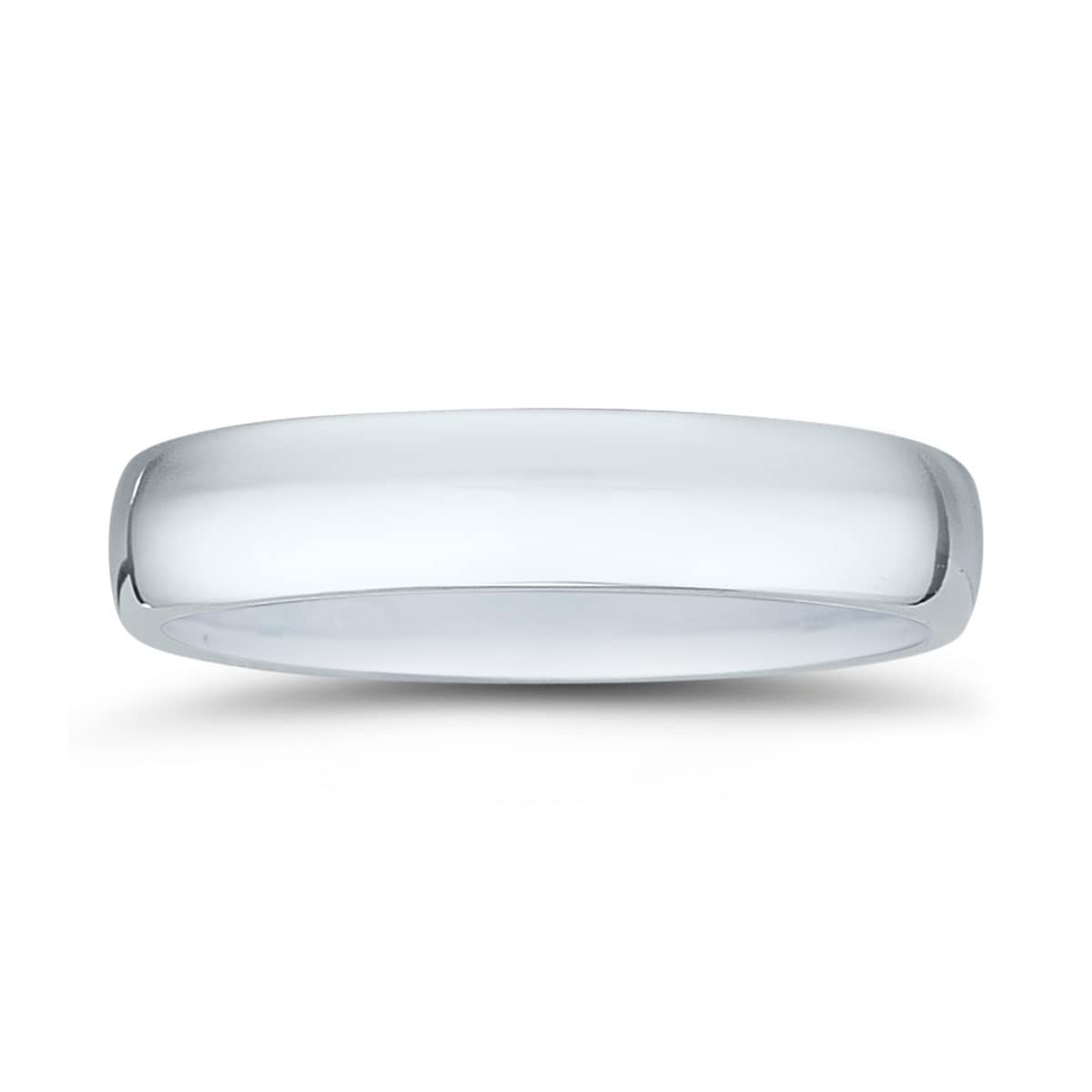 4Mm Domed Comfort Fit Wedding Band In 950 Platinum