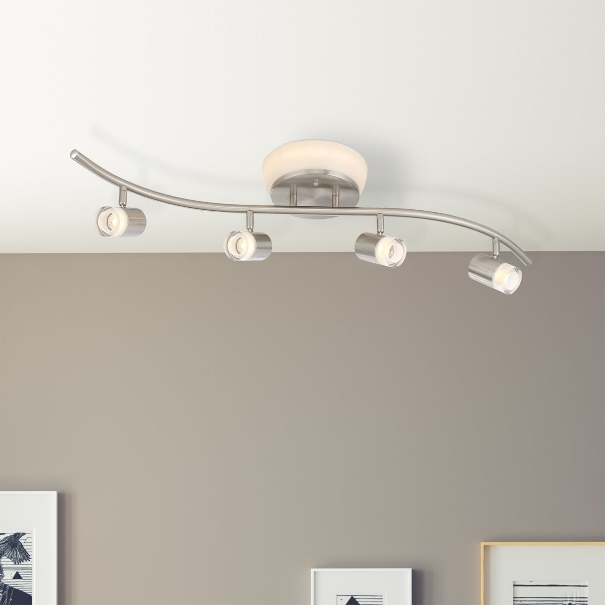 5 Light Track Track Kit With Dimmable And Adjustable Head