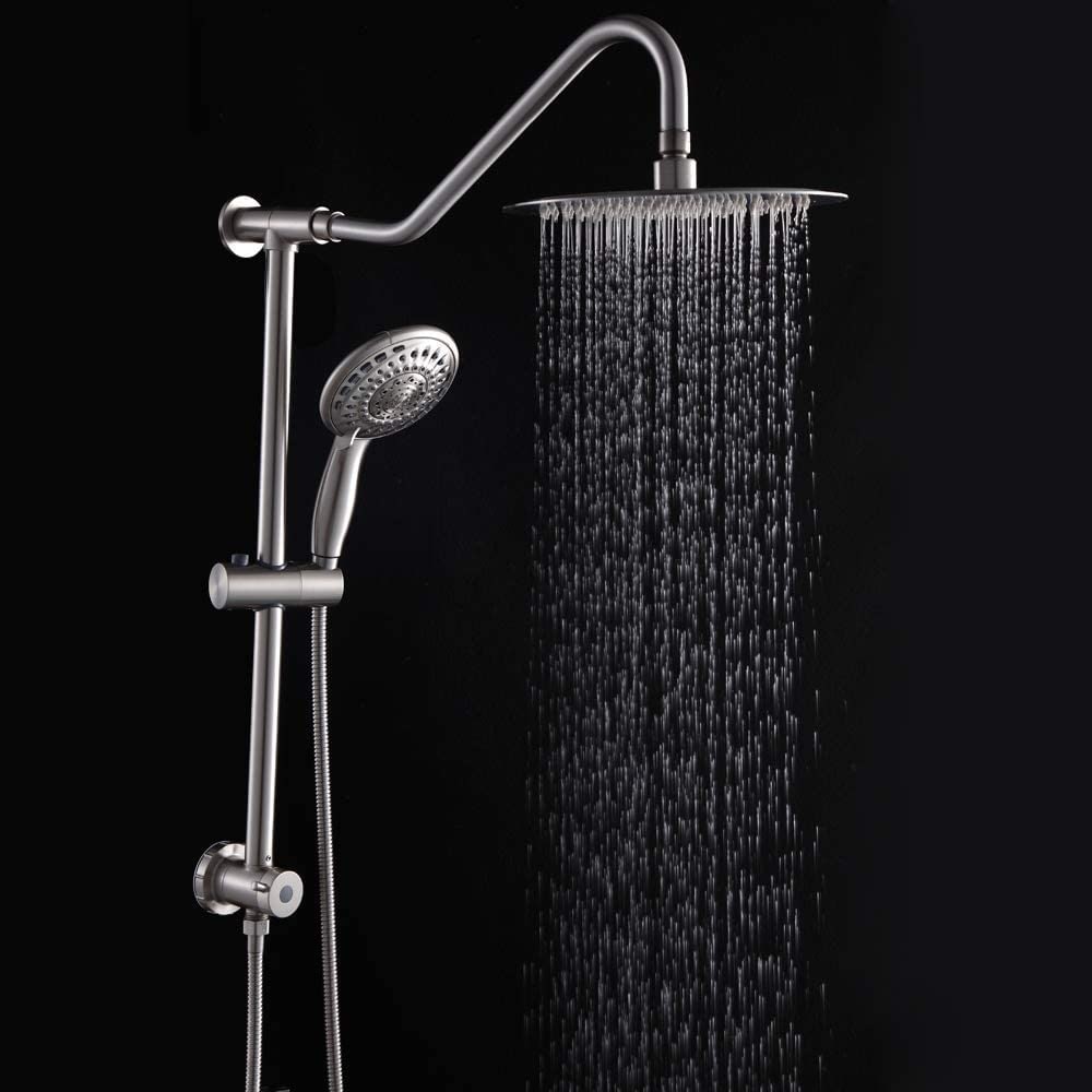 Rain Shower Head With Handheld Brushed Nickel