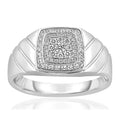 Calista 5 8 Cttw Natural Diamond 14Kt White Gold Gents Ring
