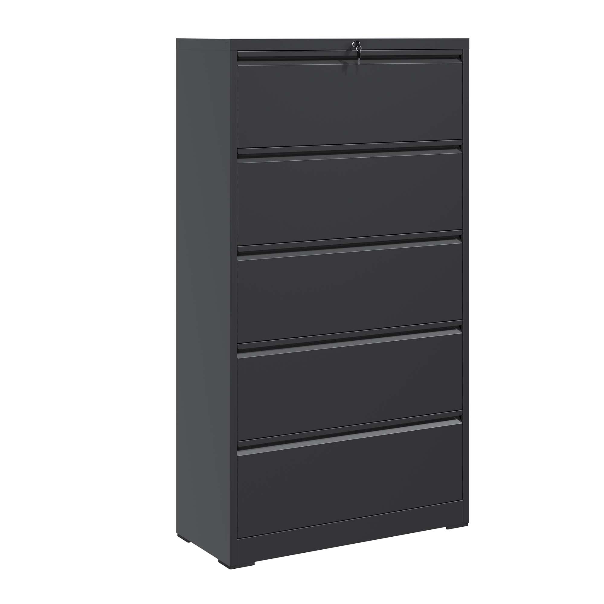 5 Drawer Metal Lateral File Cabinet With Lock Locking Metal File Cabinet For Legal Letter A4 F4 Size