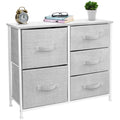5 Drawers Chest Dresser Black