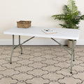 White 30 Inch Plastic Folding Table
