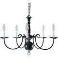5 Light Antique Bronze Interior Chandelier